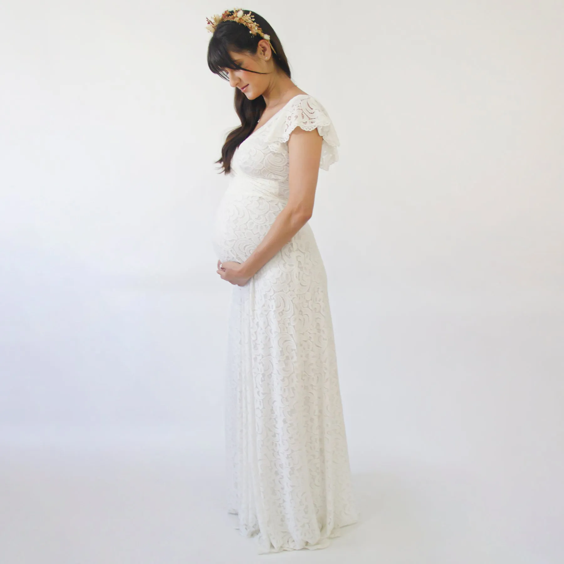 Maternity Lace Dress #7020