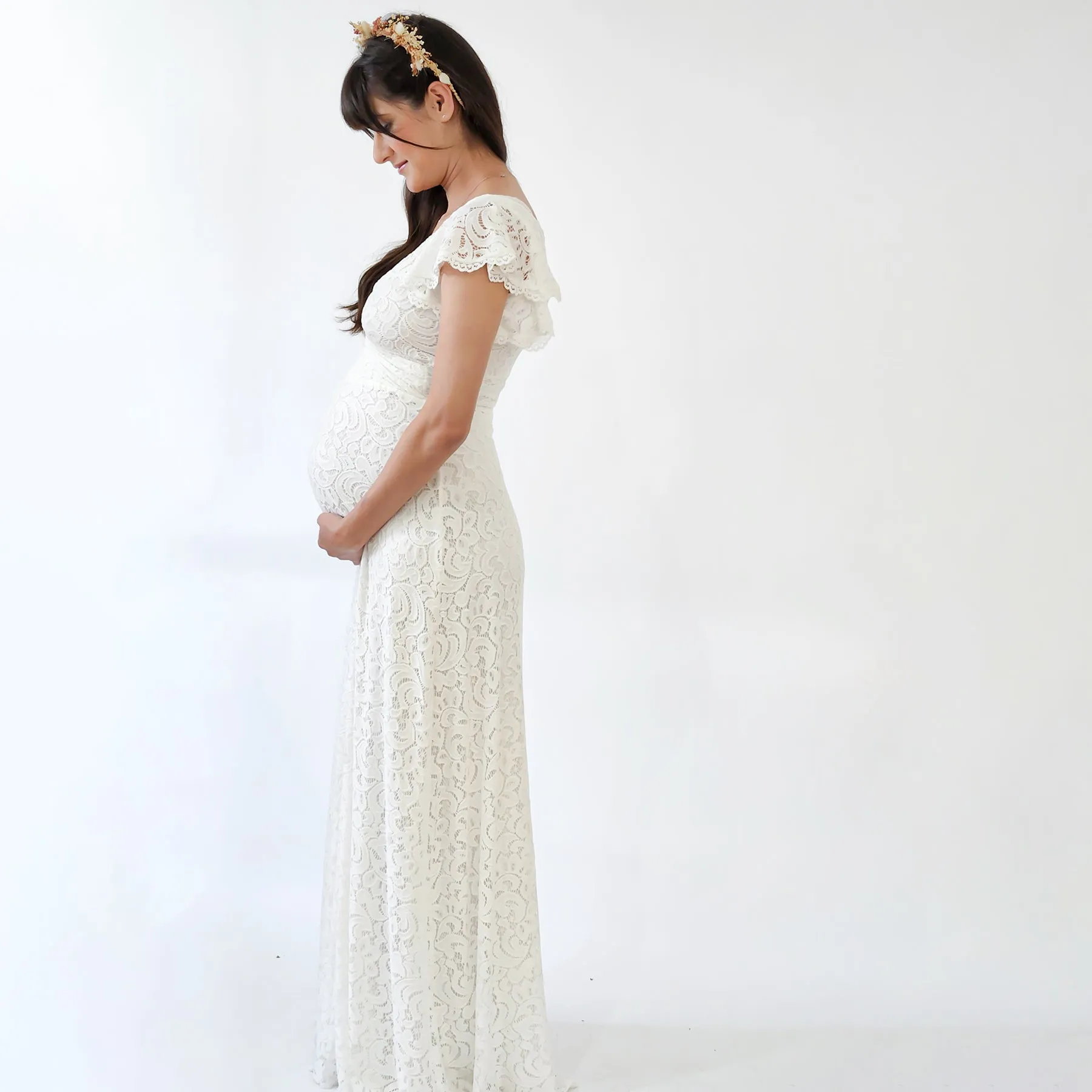 Maternity Lace Dress #7020