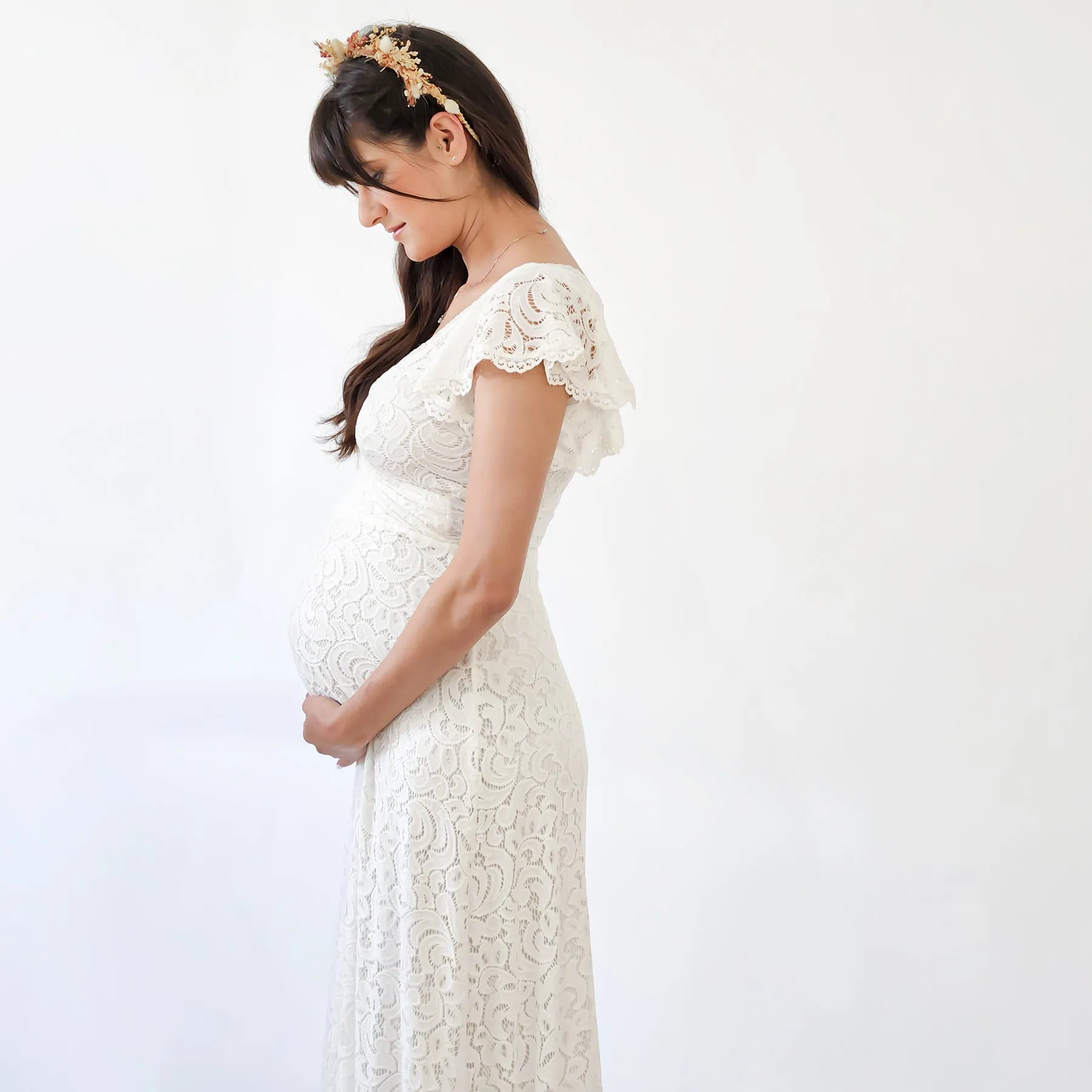 Maternity Lace Dress #7020