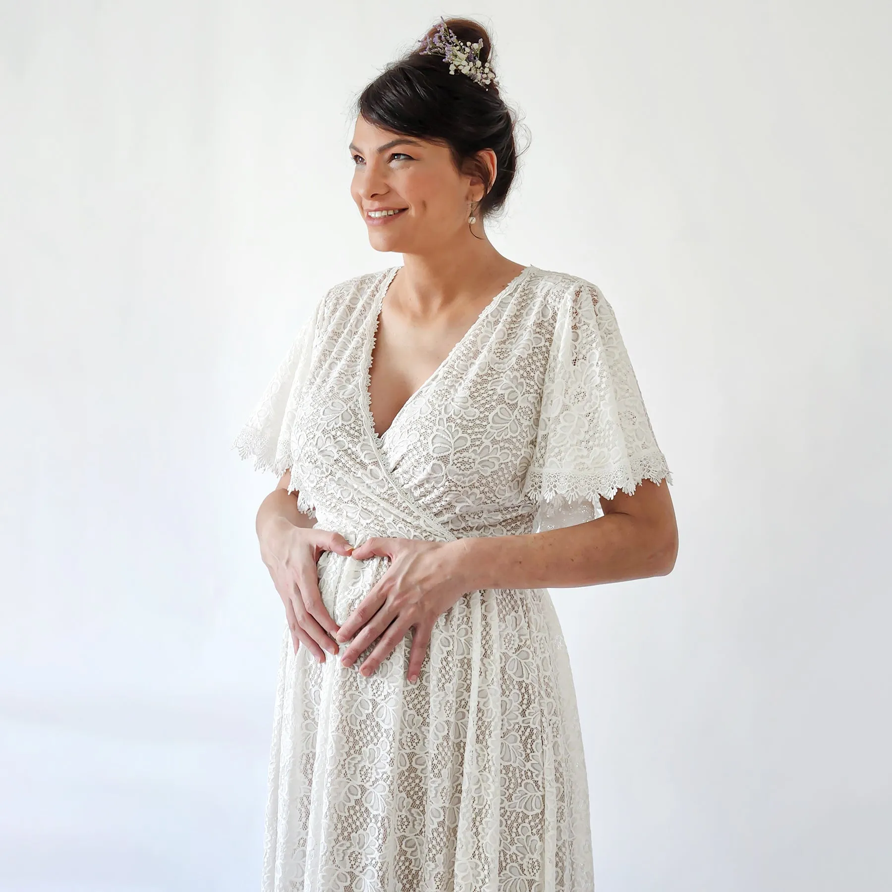 Maternity Pearl Dress #7016