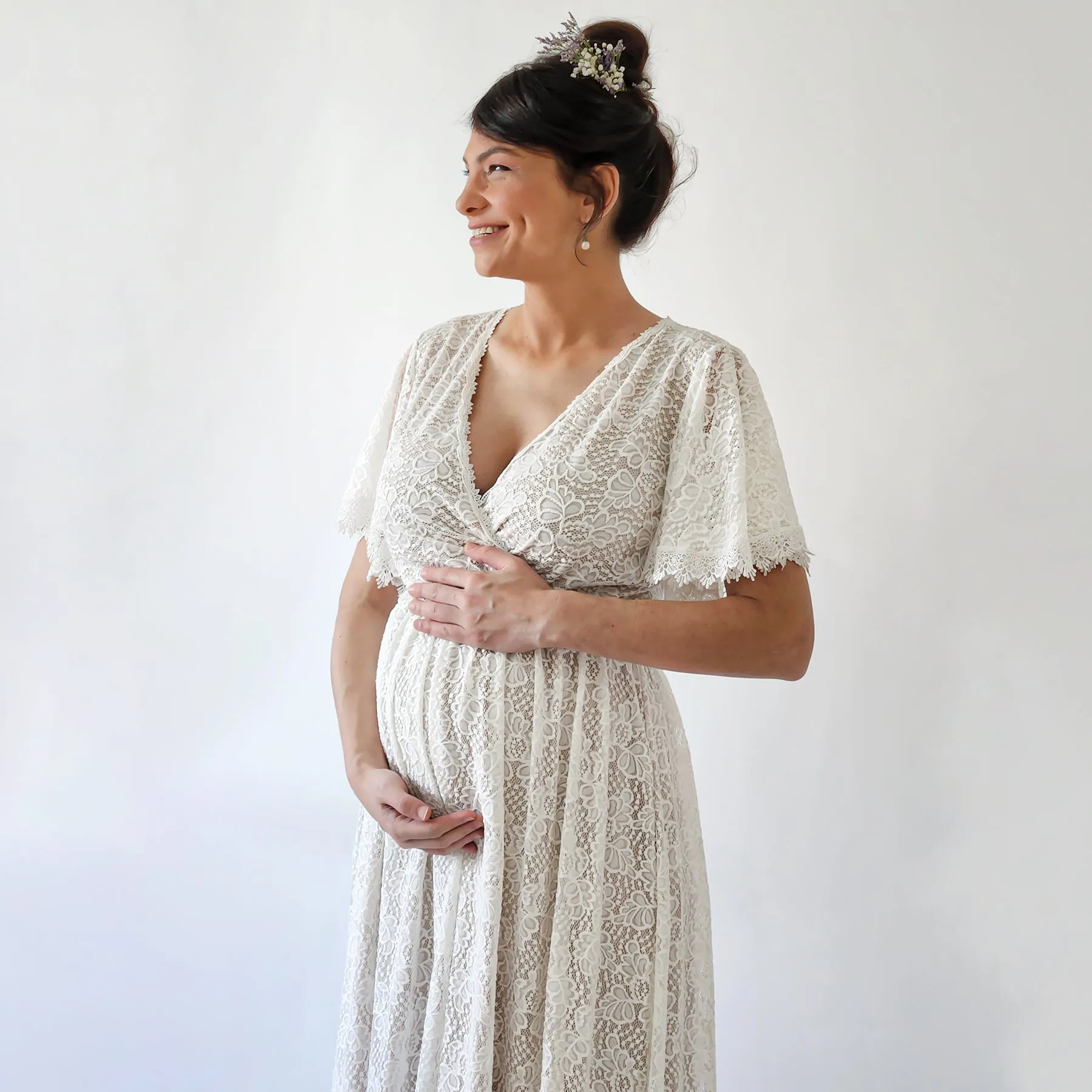 Maternity Pearl Dress #7016