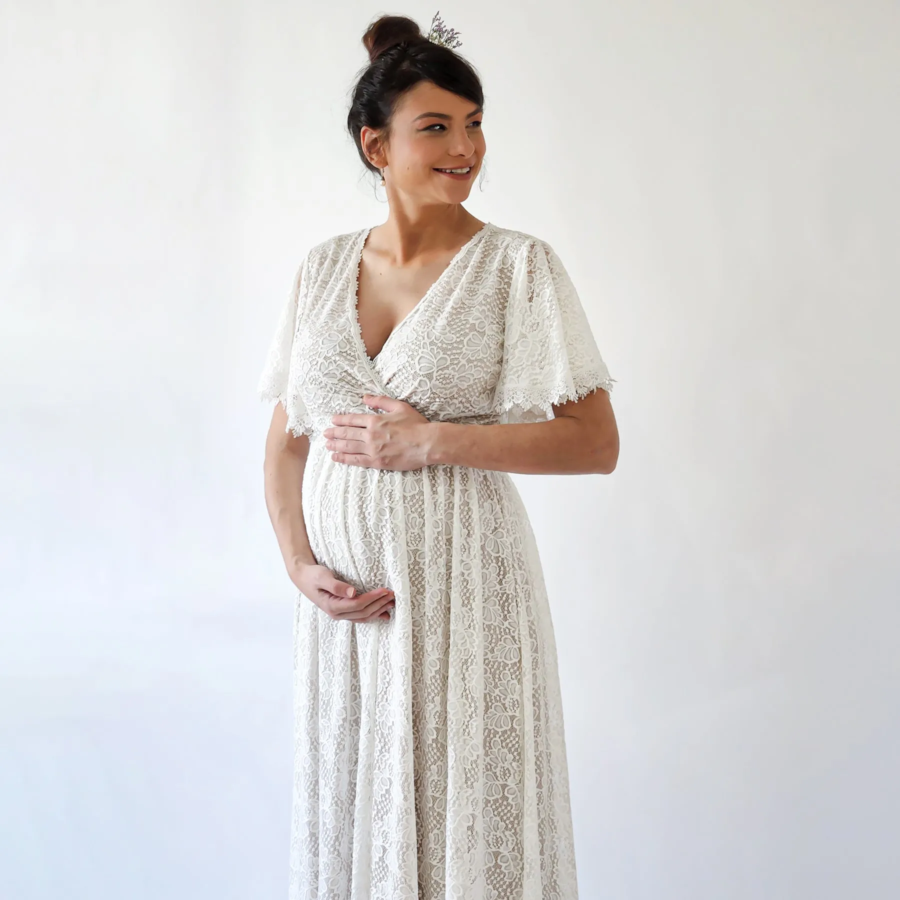 Maternity Pearl Dress #7016