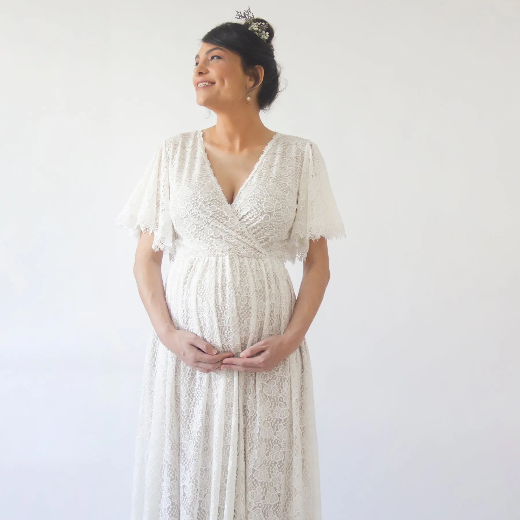Maternity Pearl Dress #7016