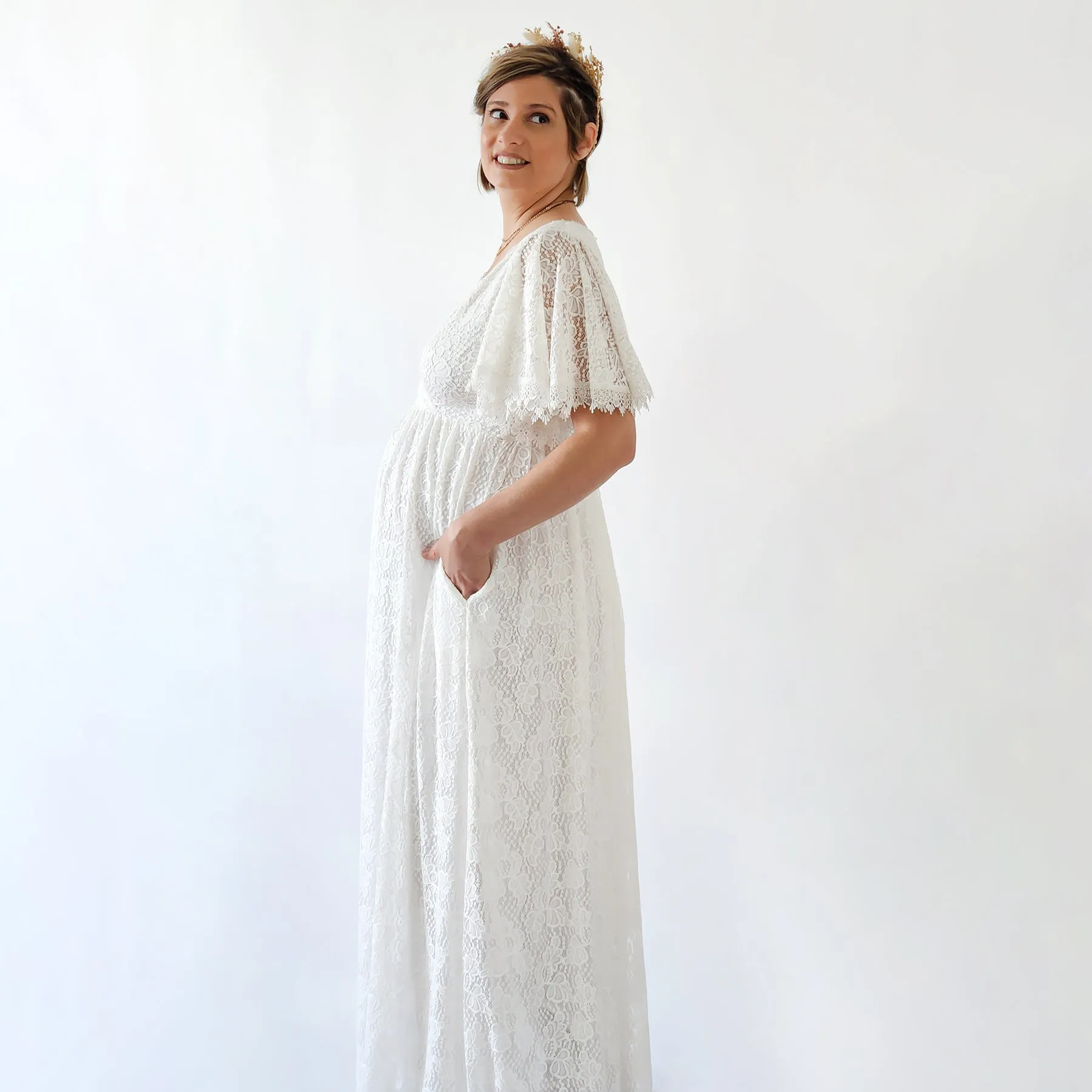 MaternityDress With Pockets #7004