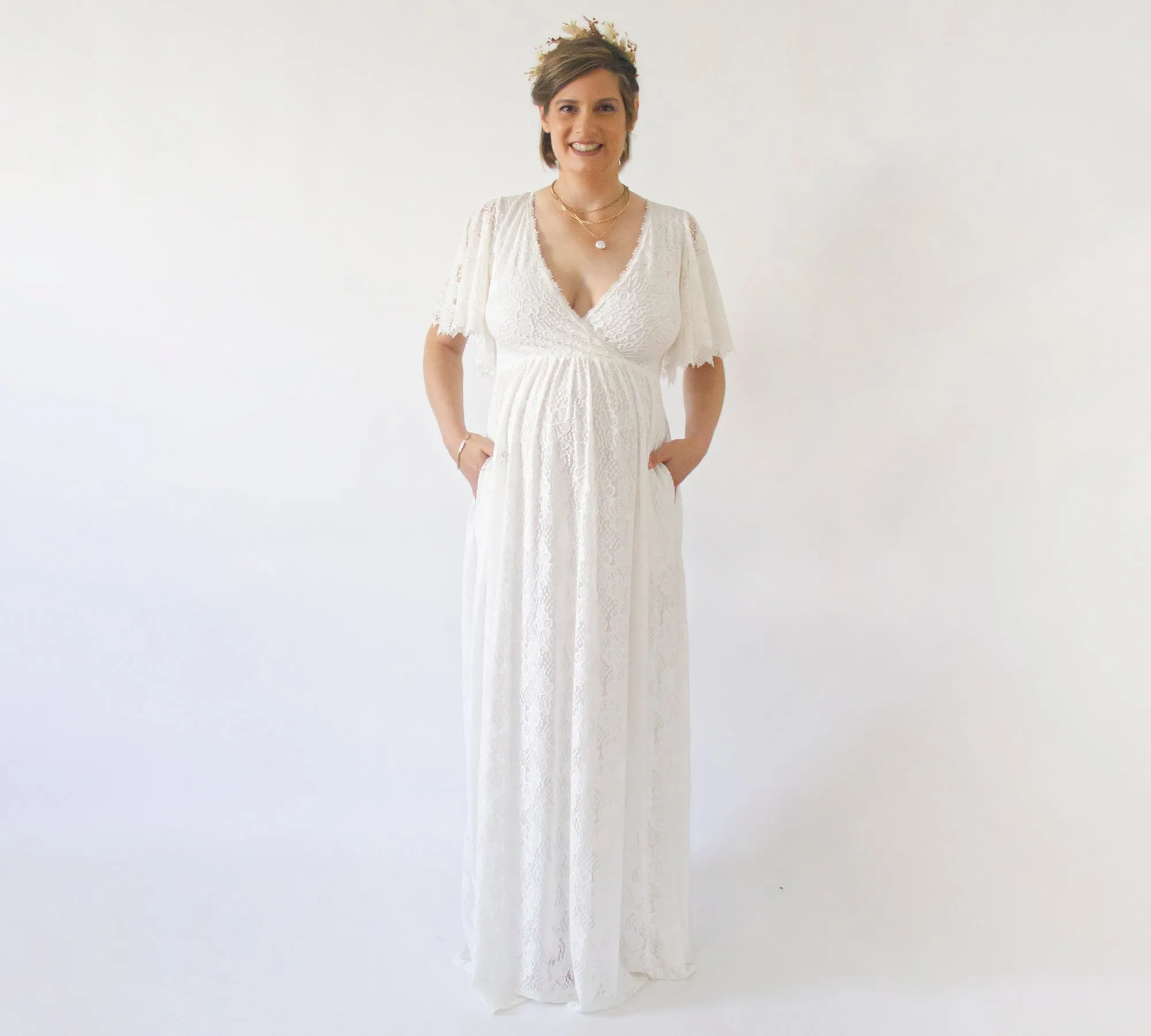 MaternityDress With Pockets #7004