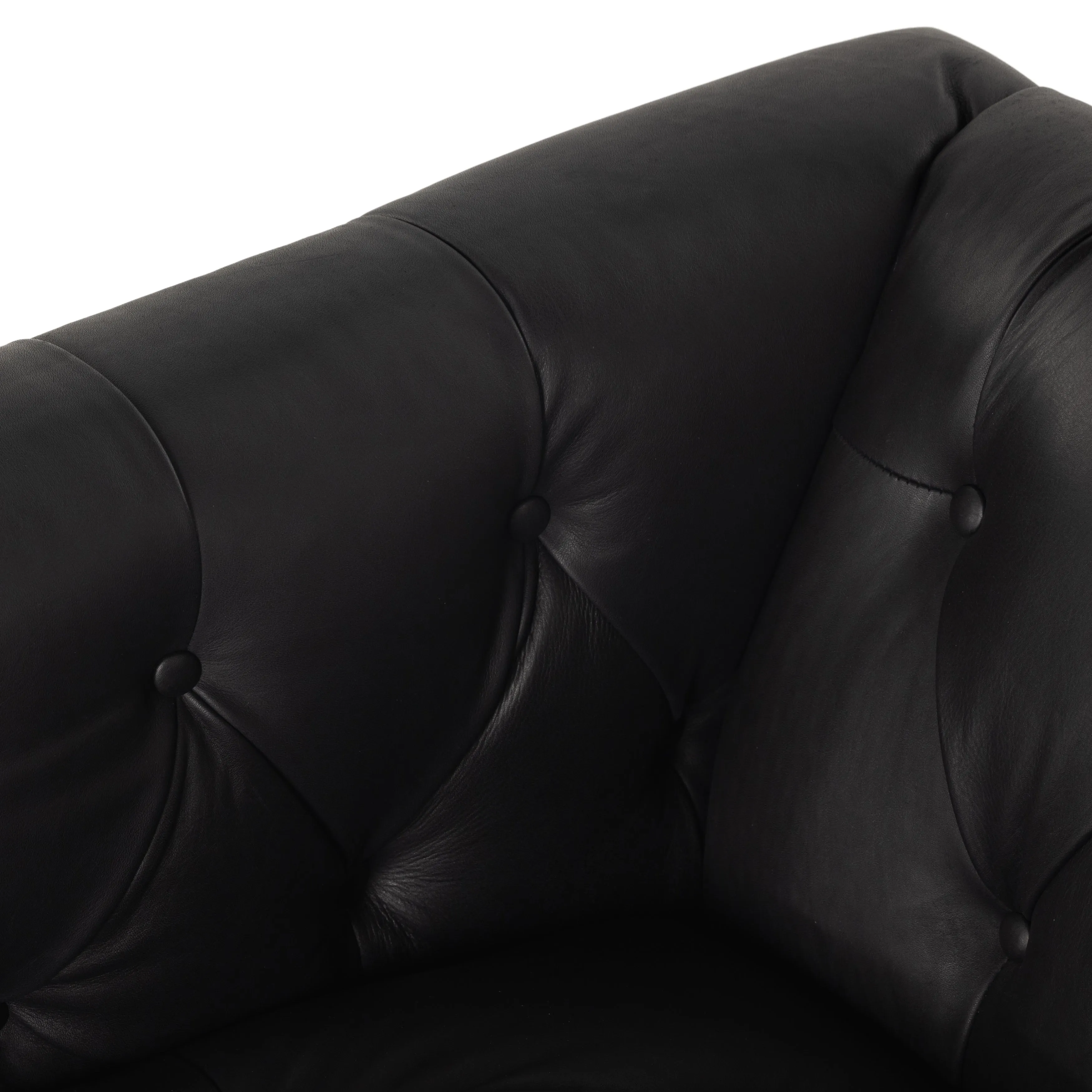 Maxx Leather Swivel Chair - Heirloom Black