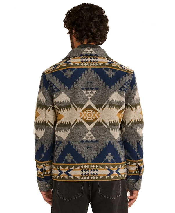 Men's Colton Zip-front Wool Coat
