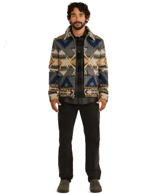 Men's Colton Zip-front Wool Coat