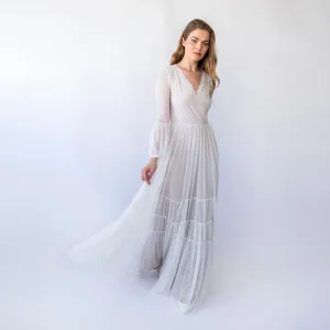 Mesh Chiffon Wedding Dress #1462