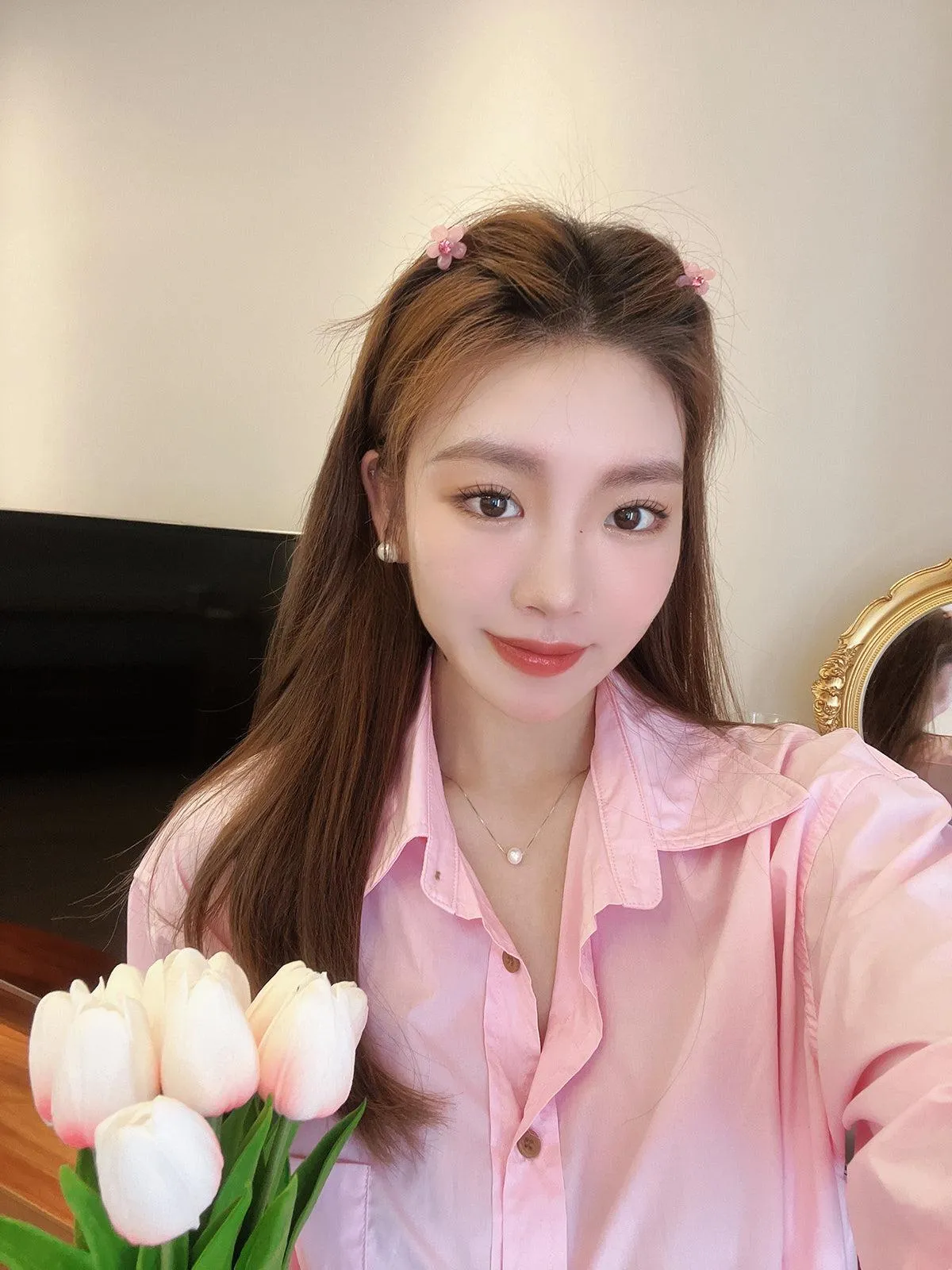 Mini Candy Color Flower Hair Clips