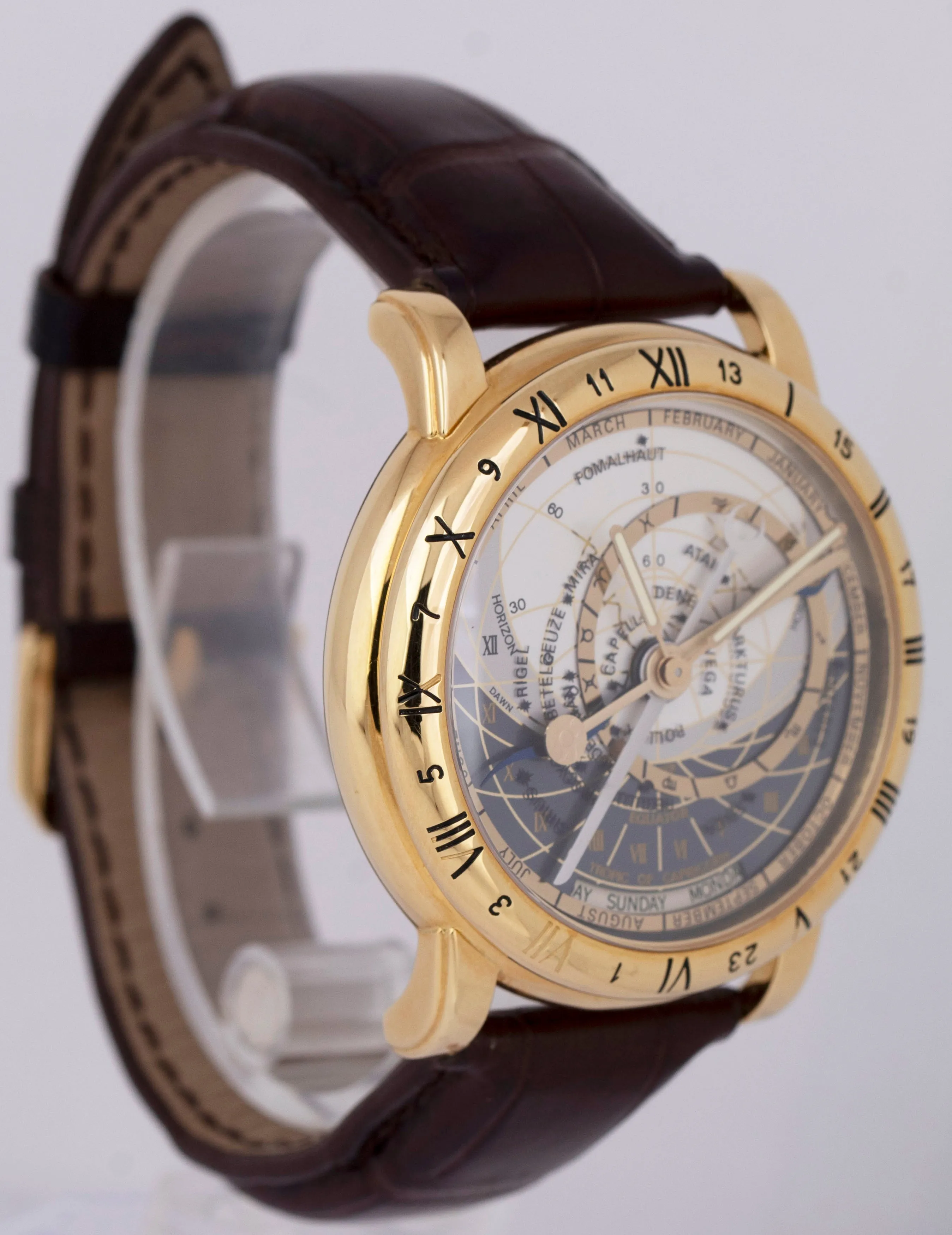MINT Ulysse Nardin Astrolabium 40mm 18K Yellow Gold Galileo Galilei Watch 991-77