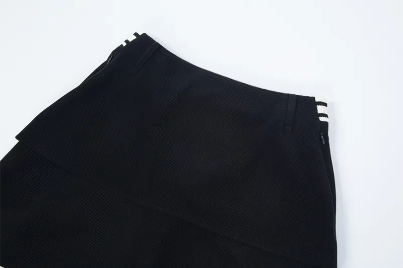 Monday Flow Layer Skirt - Black