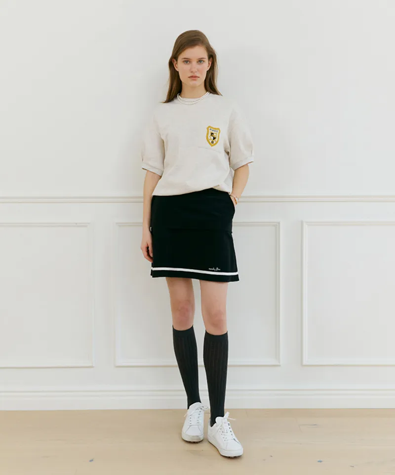 Monday Flow Layer Skirt - Black