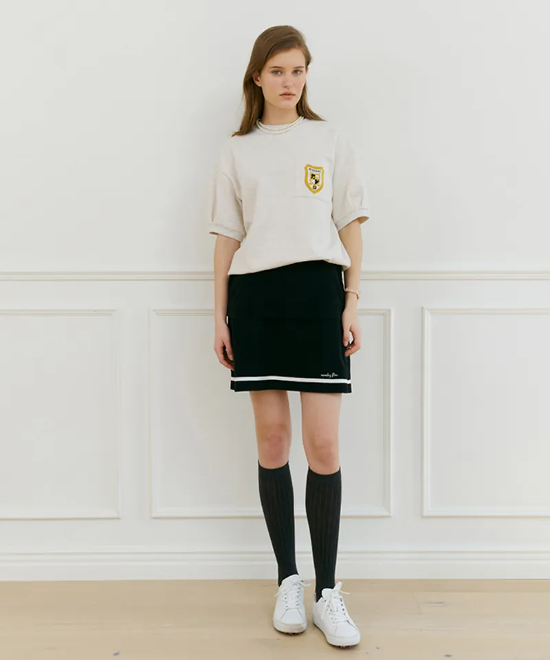 Monday Flow Layer Skirt - Black