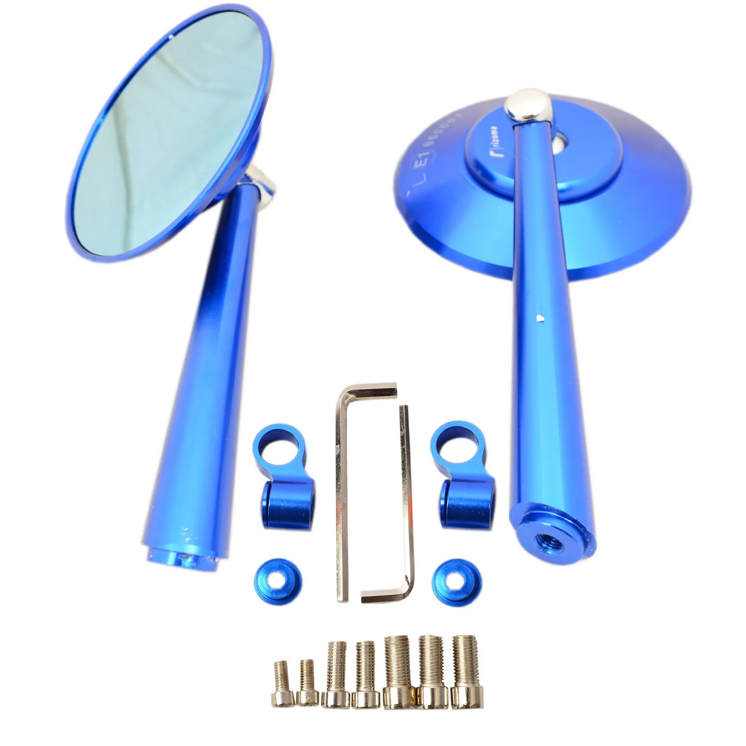 Motorcycles Handle Round Anti Glare Mirrors  - Set of 1