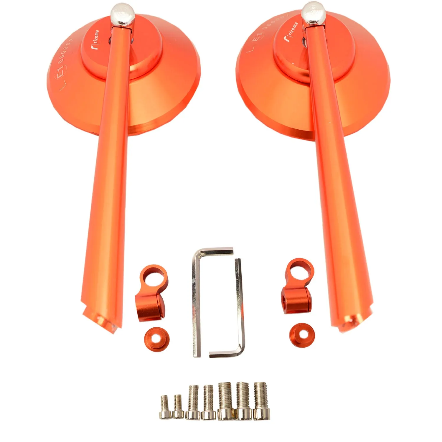 Motorcycles Handle Round Anti Glare Mirrors  - Set of 1