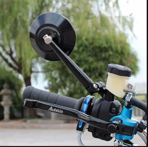 Motorcycles Handle Round Anti Glare Mirrors  - Set of 1