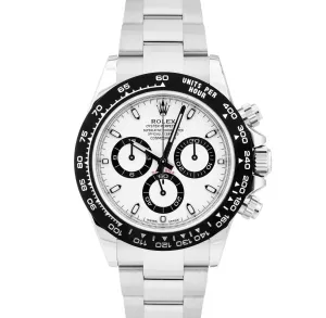 NEW 2023 PAPERS Rolex Daytona Cosmograph PANDA White Steel Watch 116500 LN B P