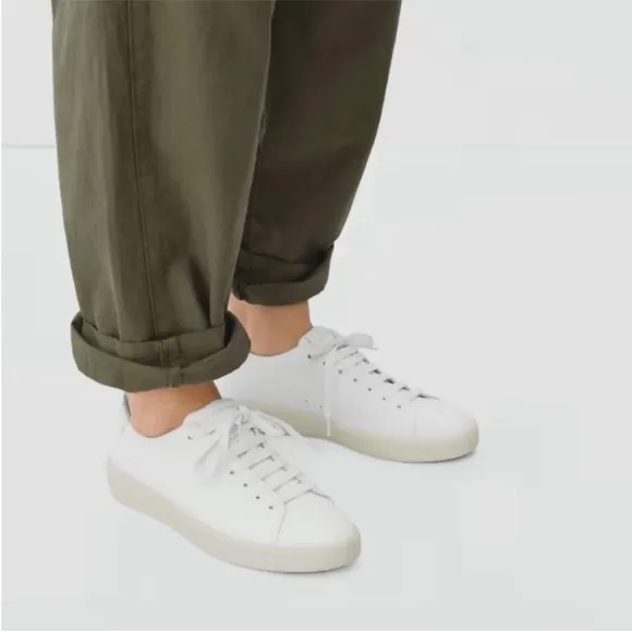 NEW Everlane White ReLeather Tennis Sneaker in Size 8.5