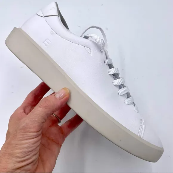 NEW Everlane White ReLeather Tennis Sneaker in Size 8.5