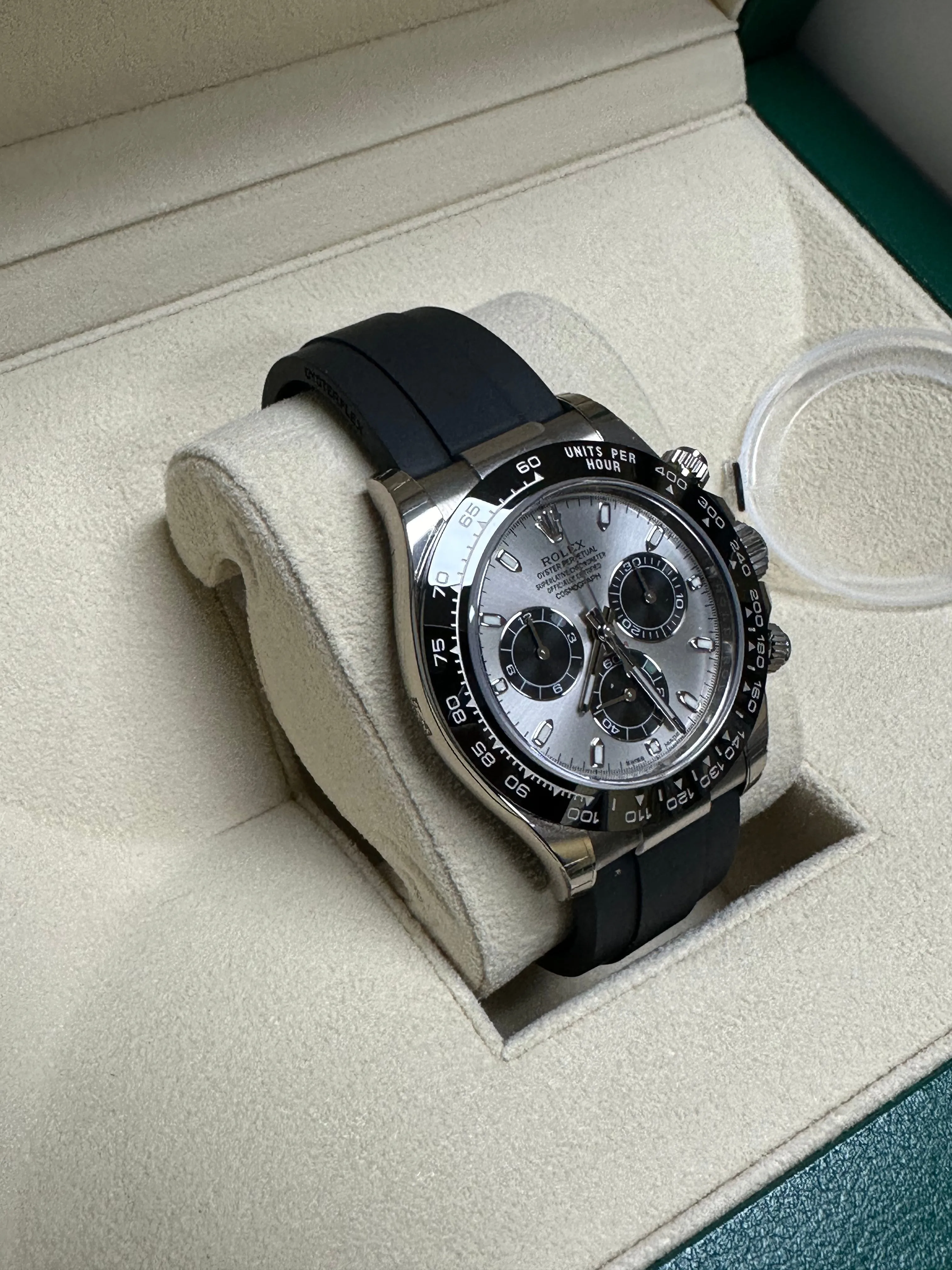NEW STICKERED 2022 PAPERS Rolex Daytona White Gold Silver 40mm 116519 LN B P