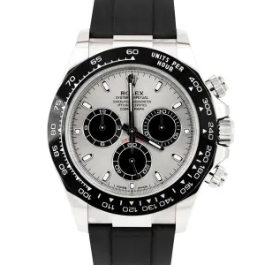 NEW STICKERED 2022 PAPERS Rolex Daytona White Gold Silver 40mm 116519 LN B P