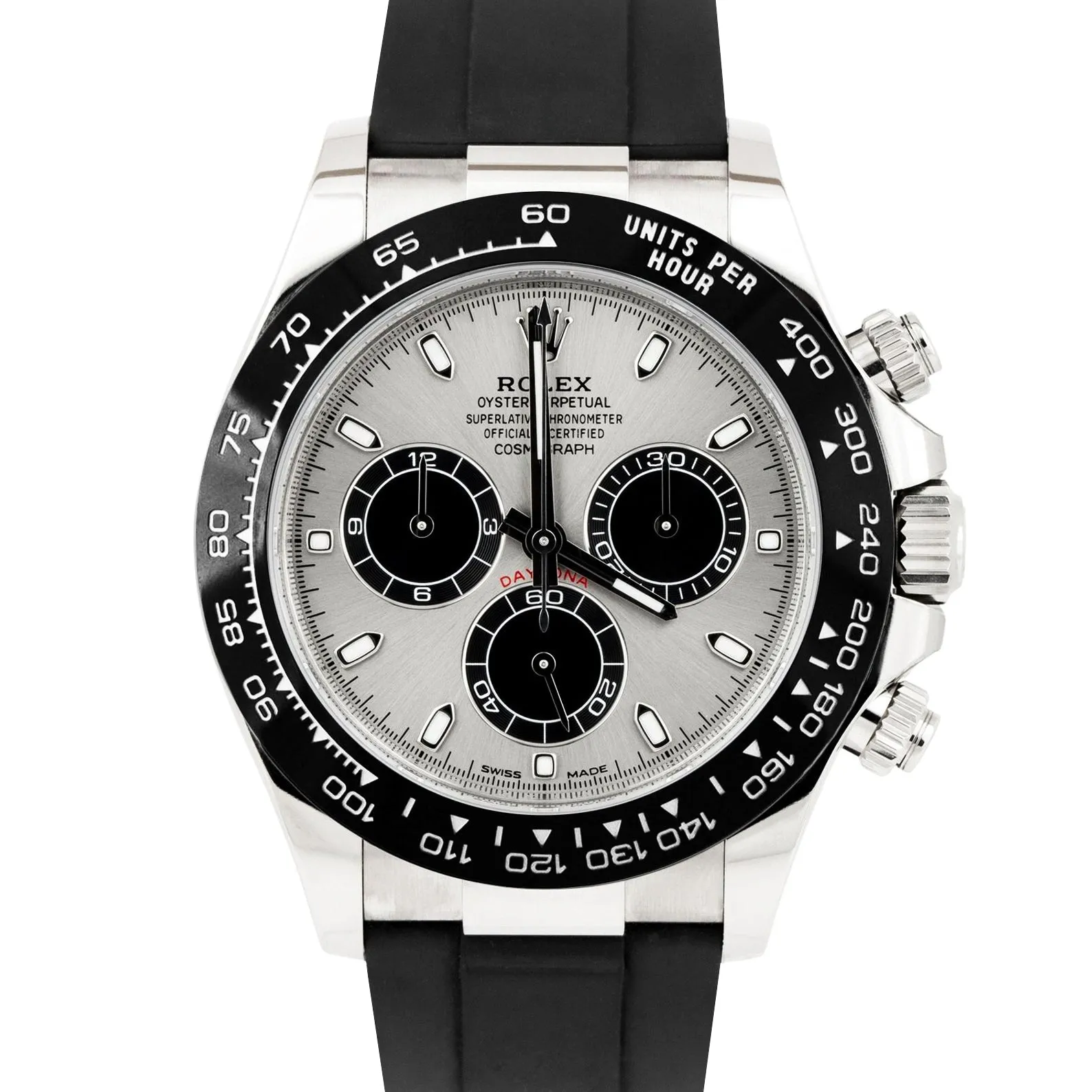 NEW STICKERED 2022 PAPERS Rolex Daytona White Gold Silver 40mm 116519 LN B P