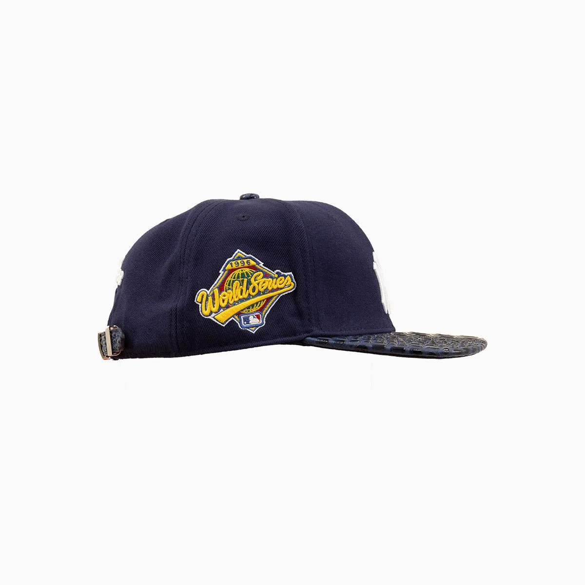 New York Yankees MLB Leather Visor Flatbrim Snapback Hat