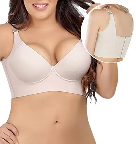No More Pesky Bra Rolls - Side Compression Full Coverage Bra