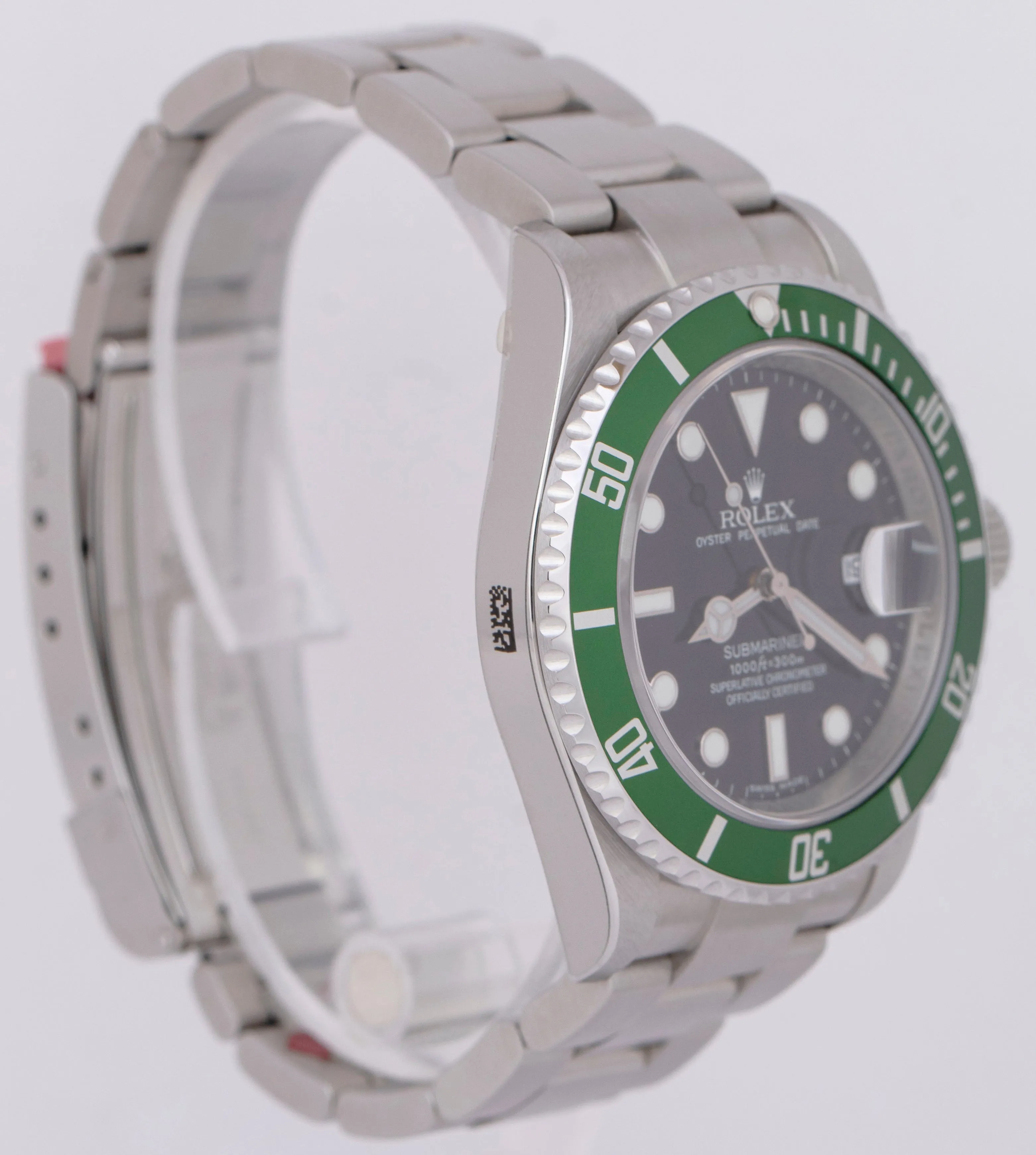 NOS STICKERED PAPERS Rolex Submariner Date KERMIT Green REHAUT 40mm 16610 LV B P