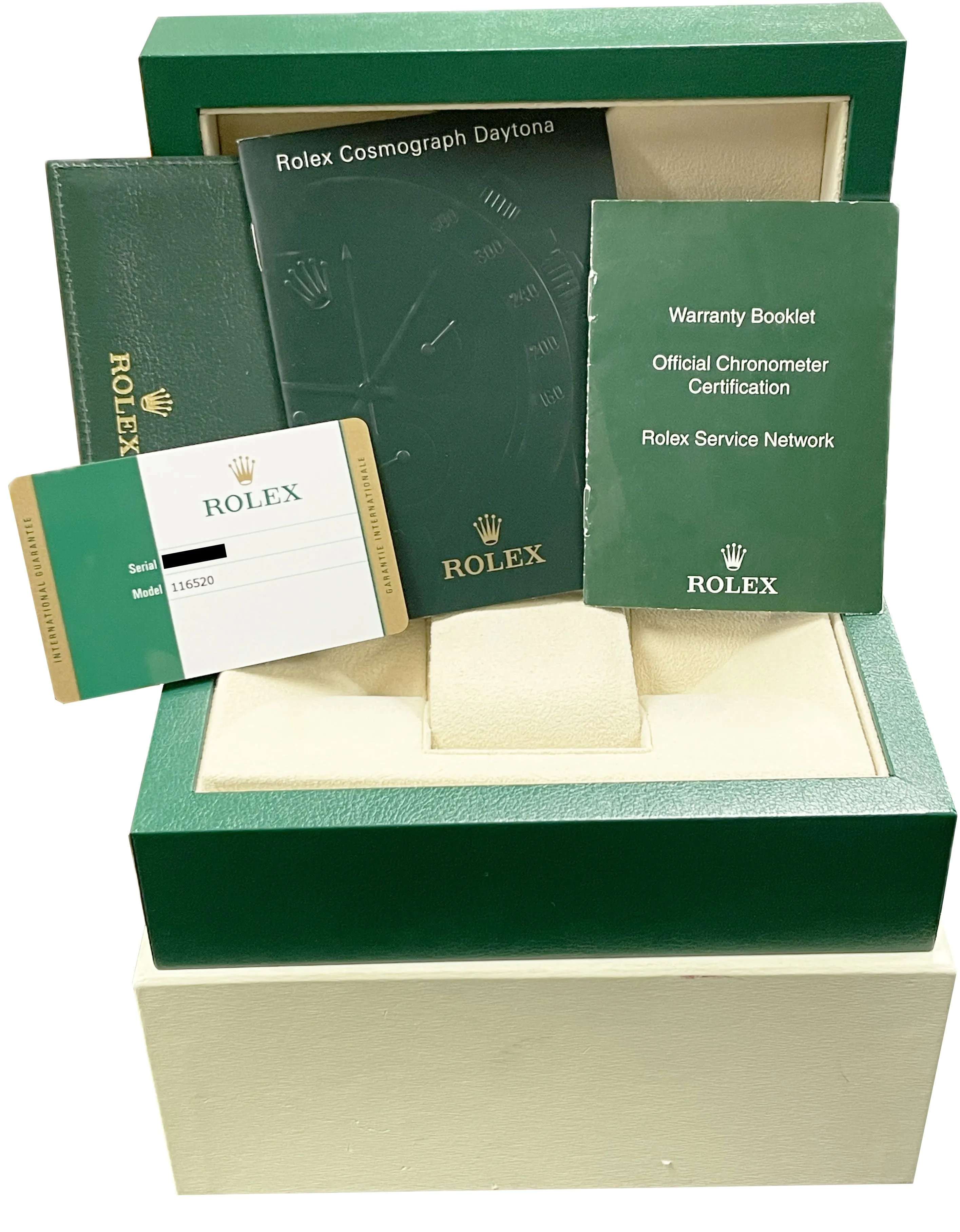 NOS STICKERED Rolex Daytona Cosmograph Chromalight RANDOM SERIAL 40mm 116520 B P