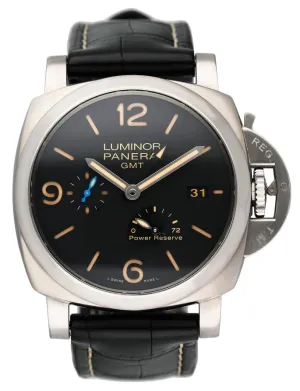 Panerai Pam 1321 GMT 72 hour Power Reserve Mens Watch