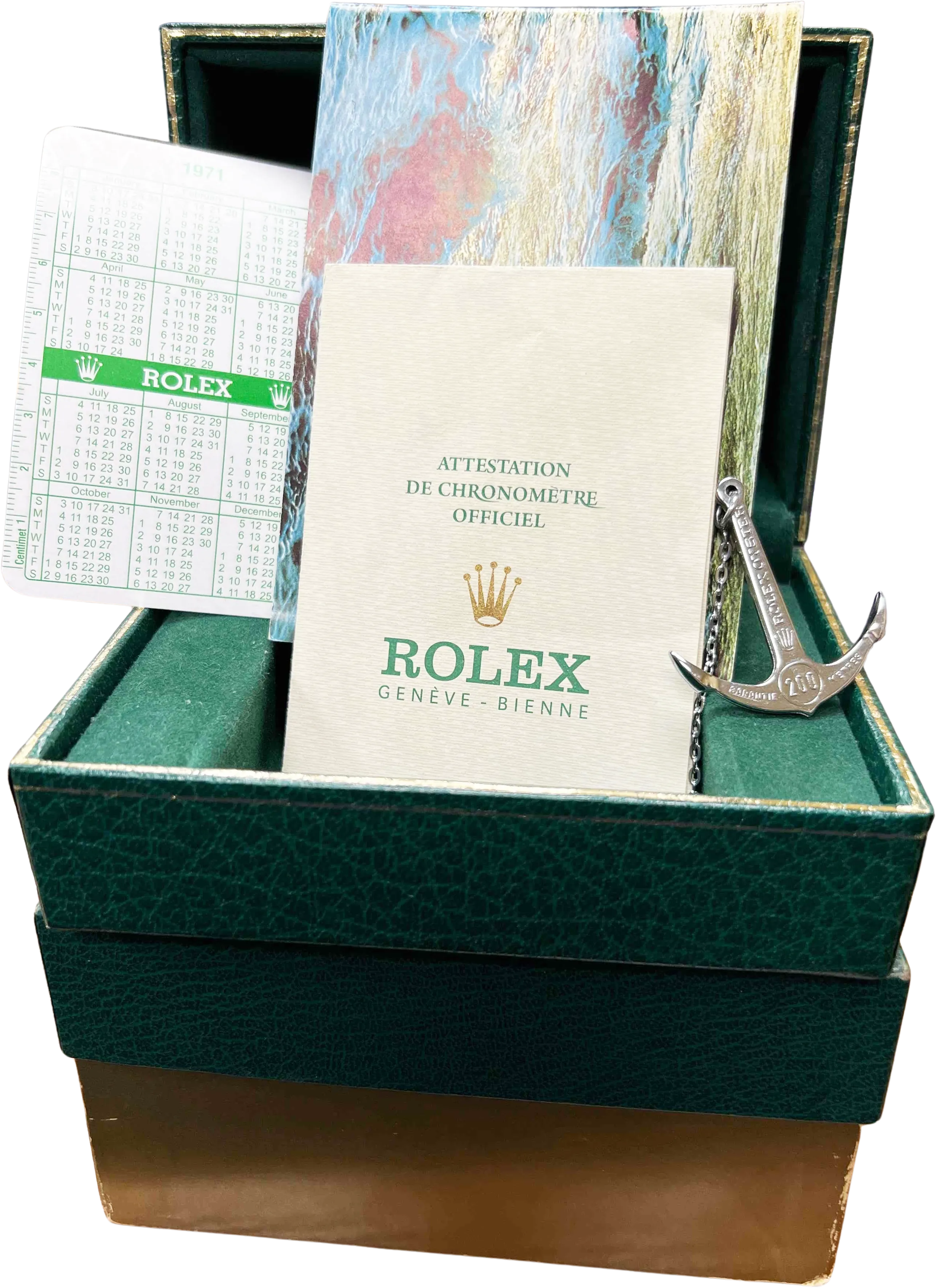PAPERS Rolex Submariner Date RED 40mm Stainless Steel Oyster 1680 Watch BOX