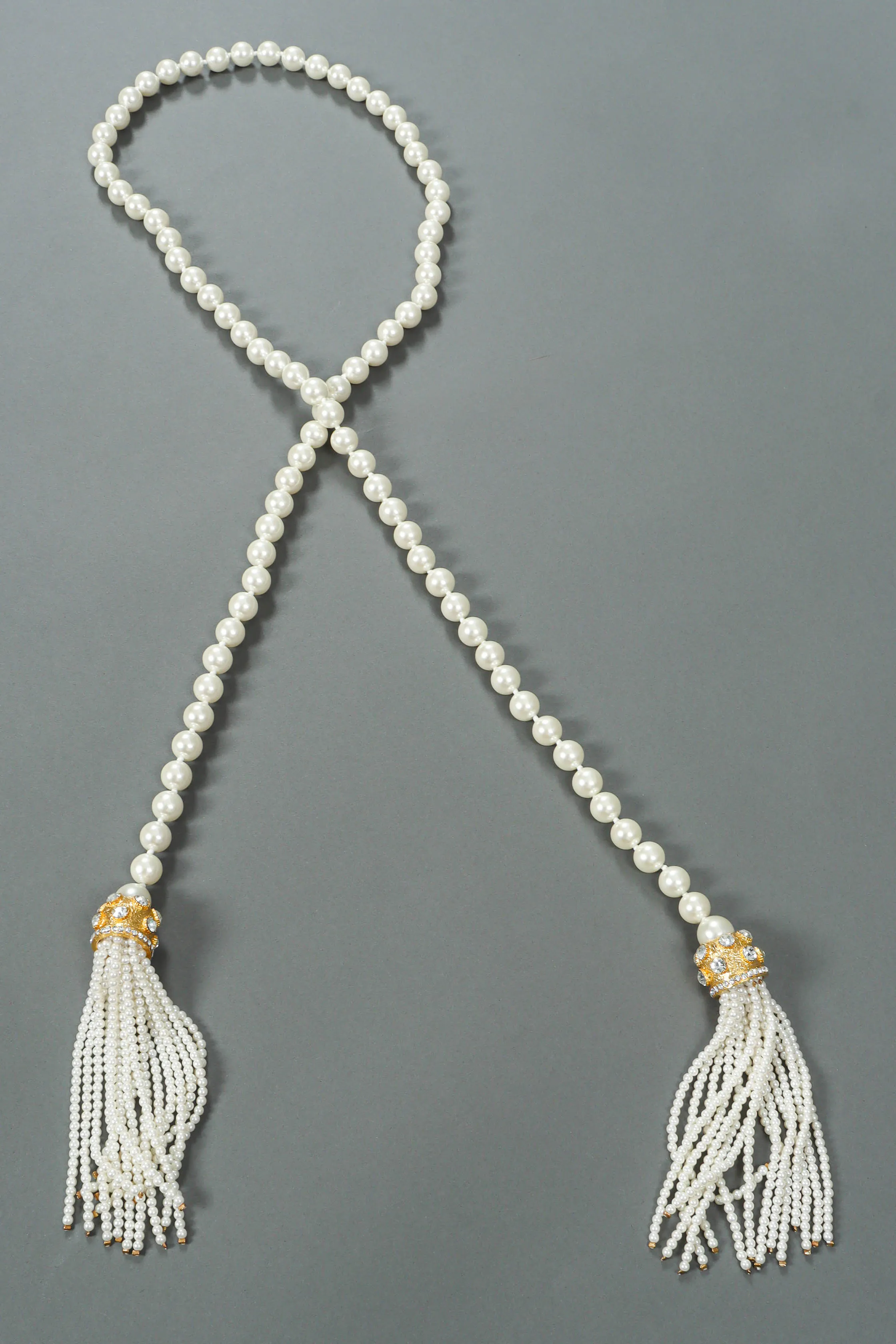Pearl Tassel Wrap Lariat