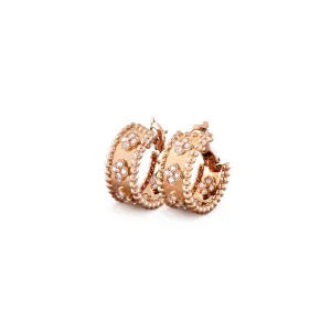 Perlée Clovers Hoop Earrings