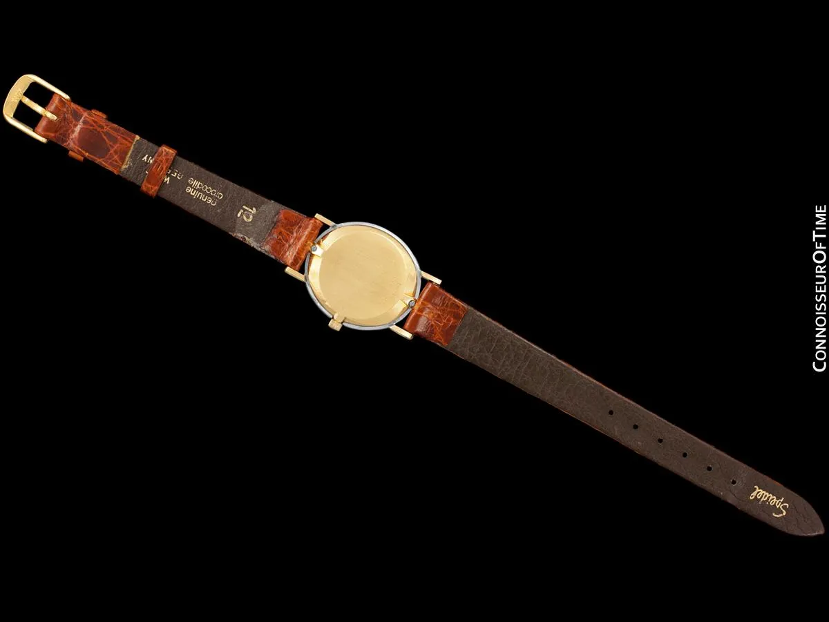 Piaget Ladies Vintage Handwound Dress Watch - 18K Gold & Factory Piaget Diamonds