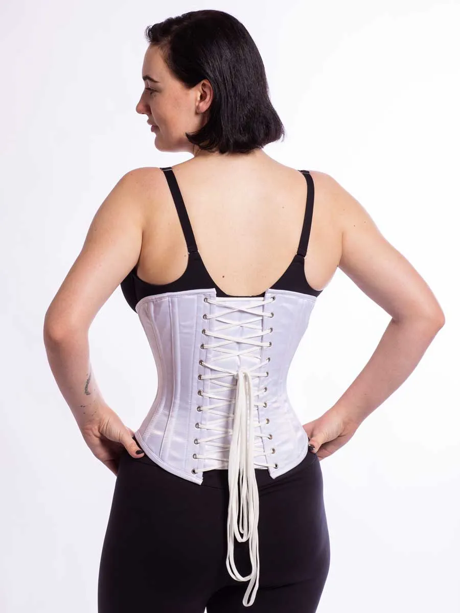 Plus Size Satin Romantic Curve Longline Underbust Corset : CS-345