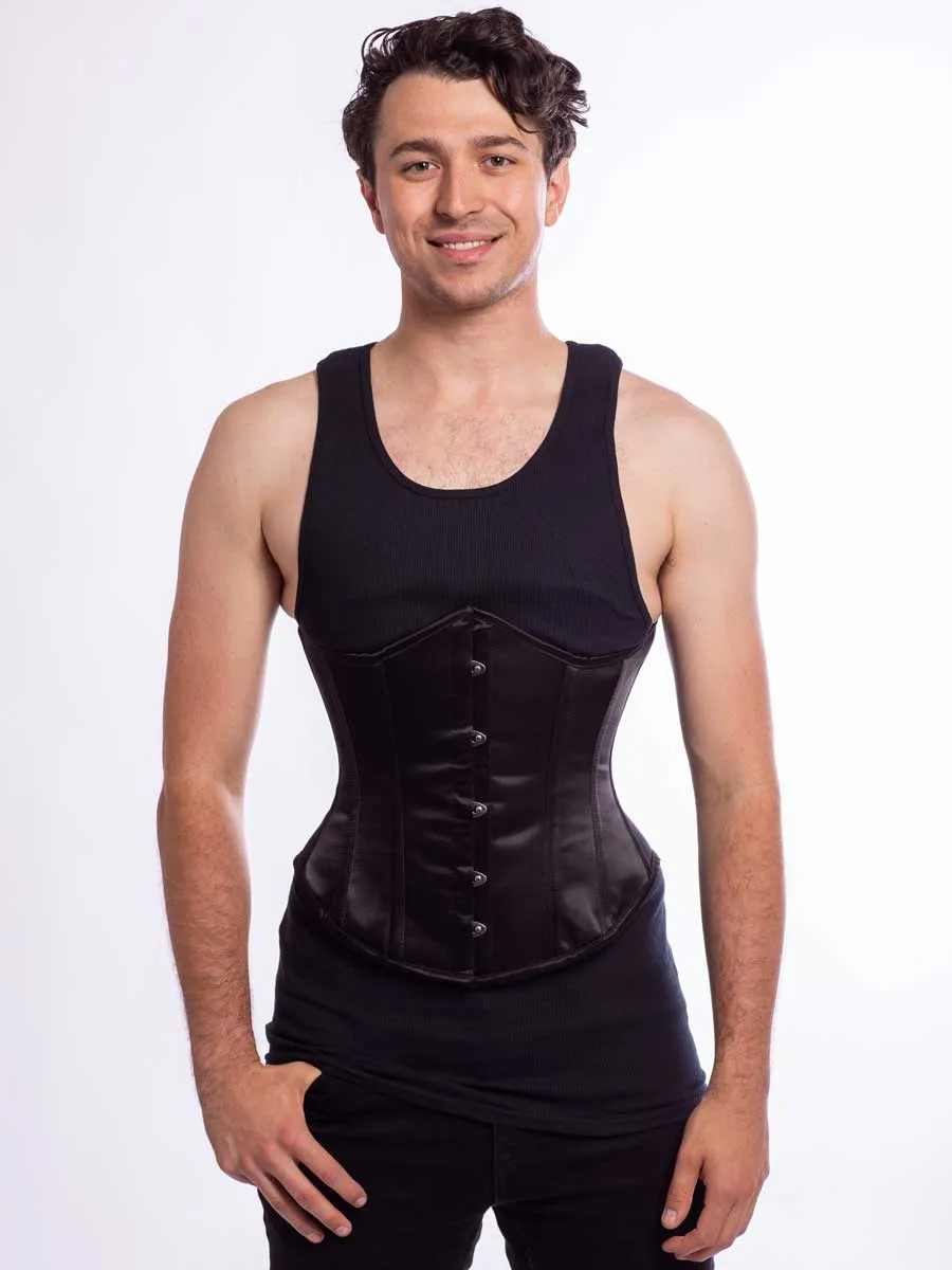 Plus Size Satin Romantic Curve Longline Underbust Corset : CS-345