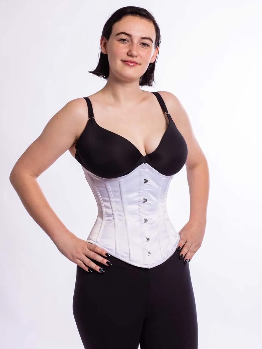 Plus Size Satin Romantic Curve Longline Underbust Corset : CS-345