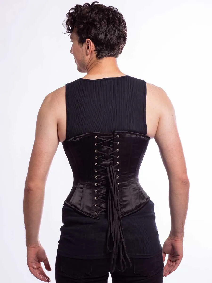 Plus Size Satin Romantic Curve Longline Underbust Corset : CS-345