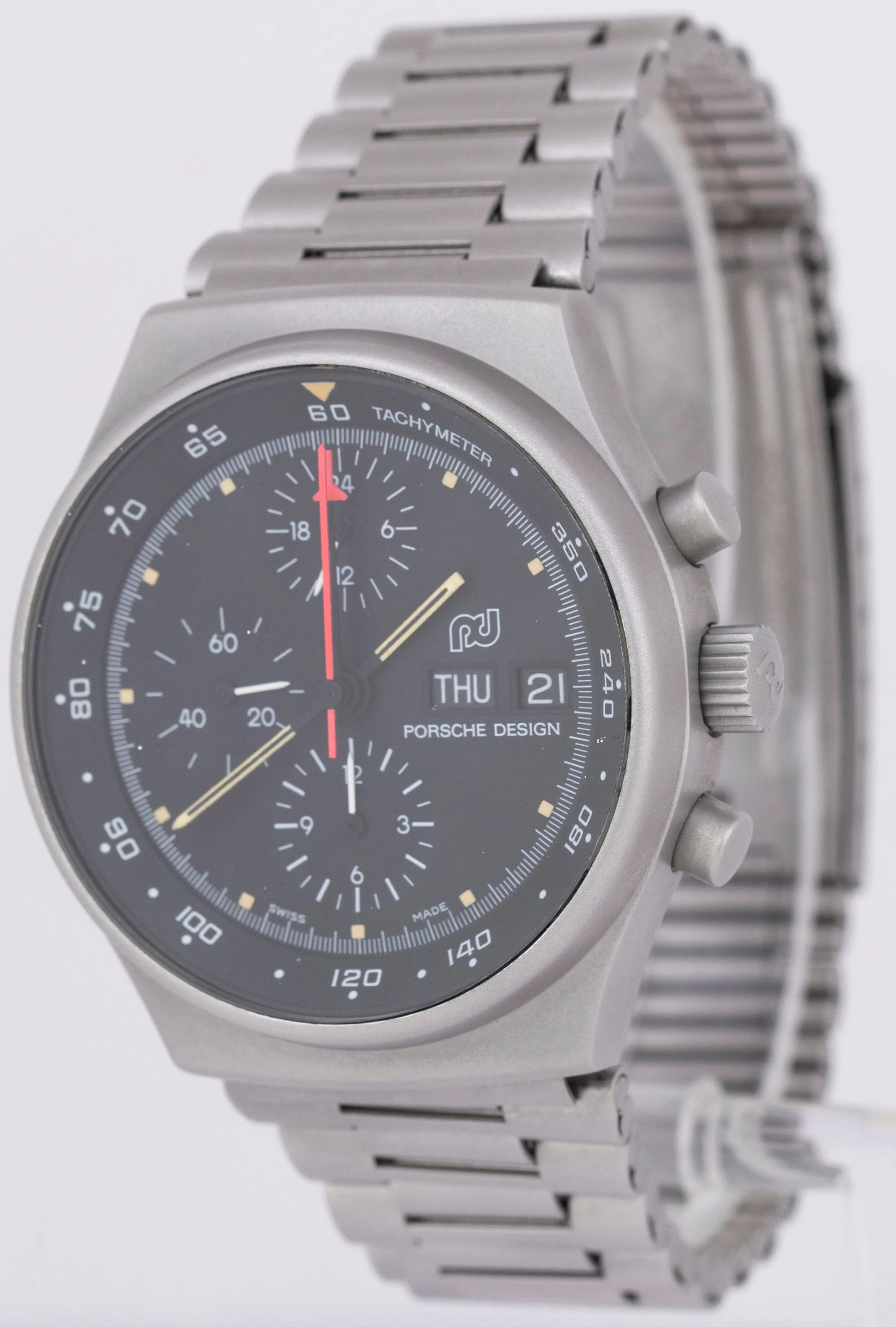 Porsche Design Orfina Black Stainless Steel Automatic Chronograph Watch 7176