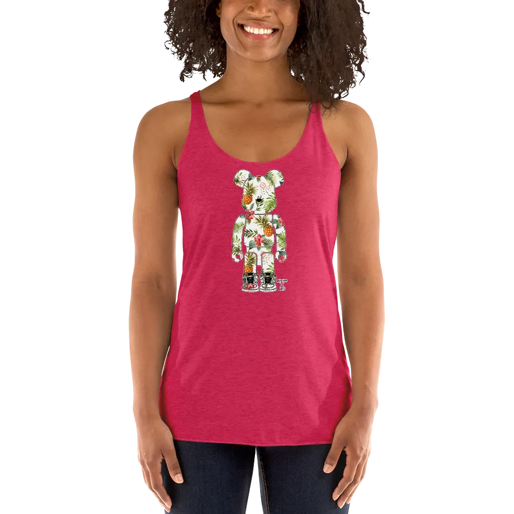 Rhythm Arts Bear Brick Pineapple Women's Racerback Tank