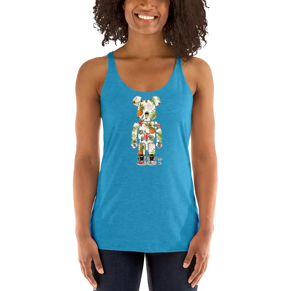 Rhythm Arts Bear Brick Pineapple Women's Racerback Tank