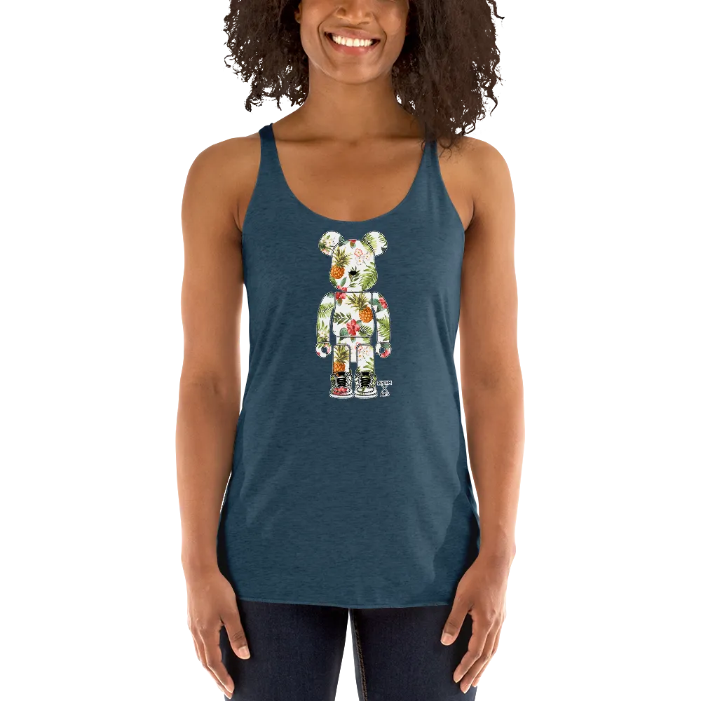 Rhythm Arts Bear Brick Pineapple Women's Racerback Tank