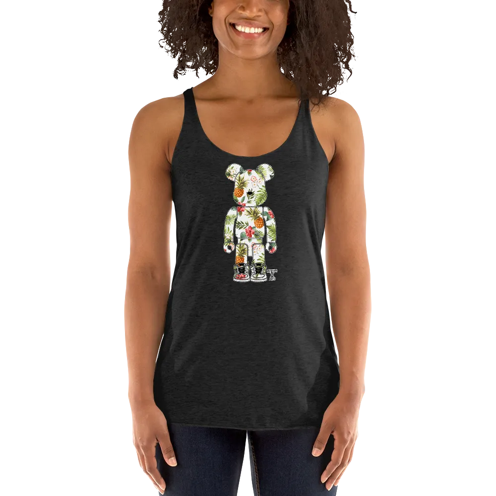 Rhythm Arts Bear Brick Pineapple Women's Racerback Tank