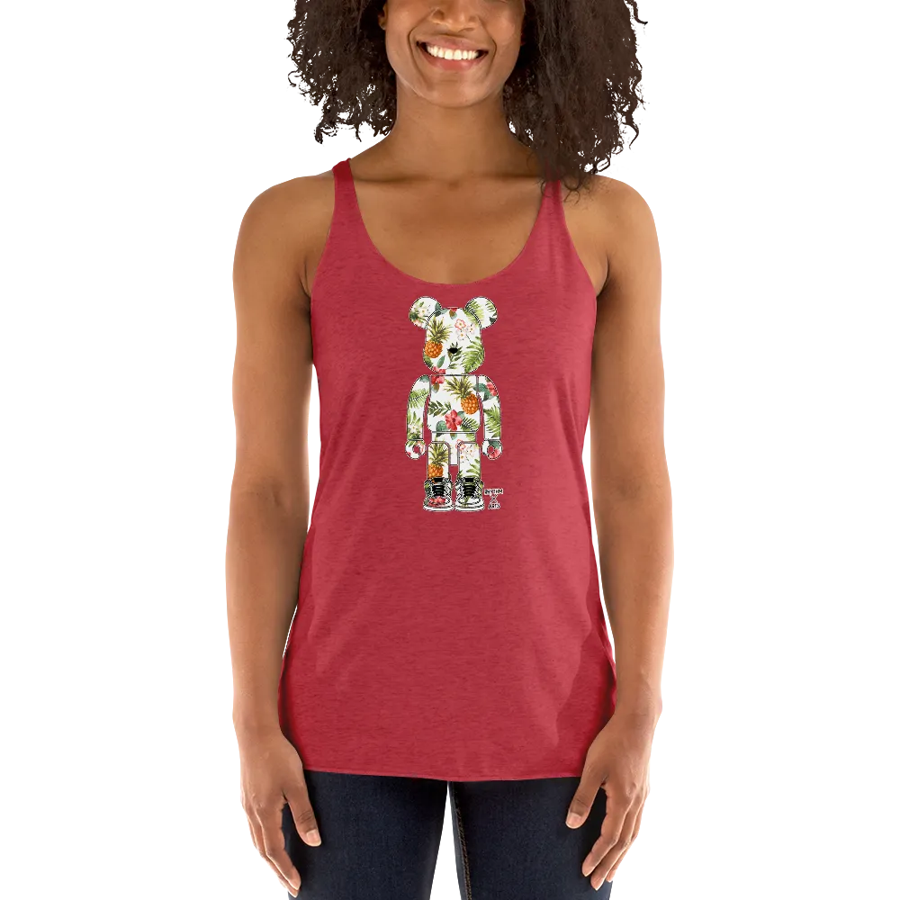 Rhythm Arts Bear Brick Pineapple Women's Racerback Tank