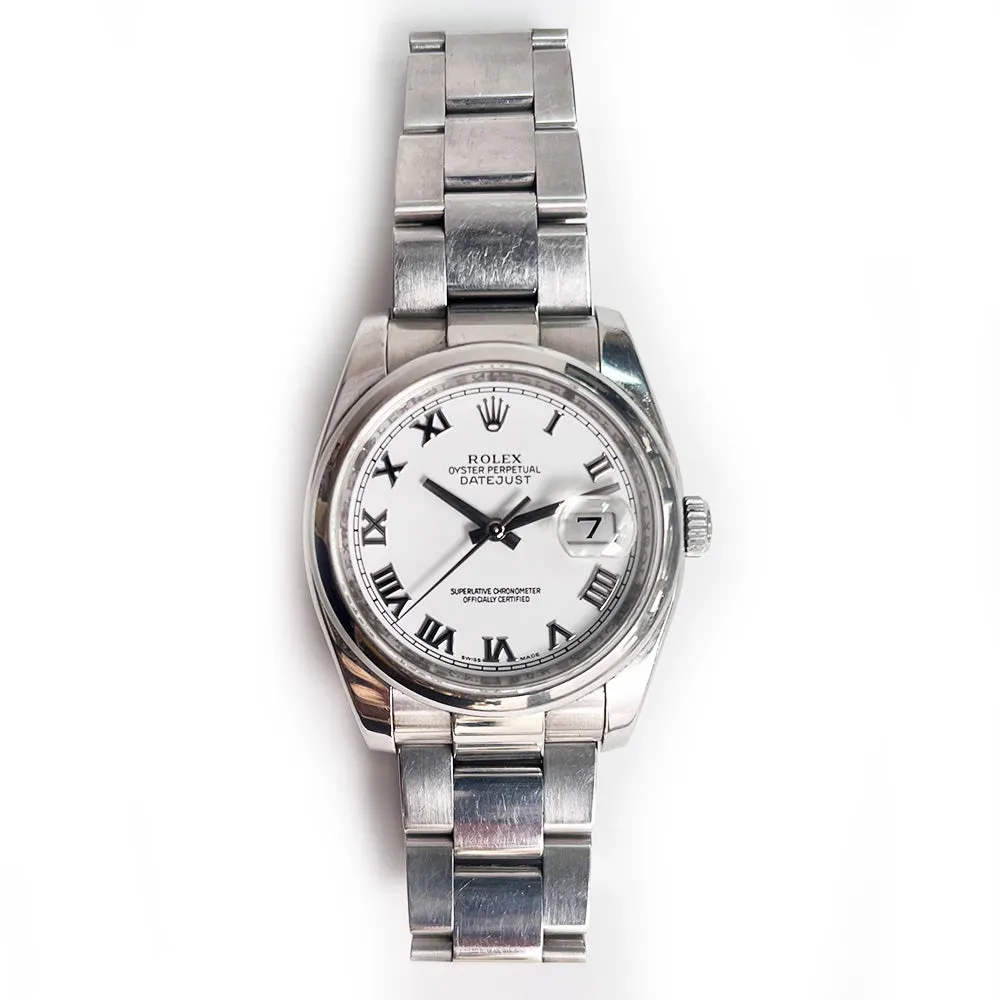 Rolex Datejust 116200 White Dial May 2016