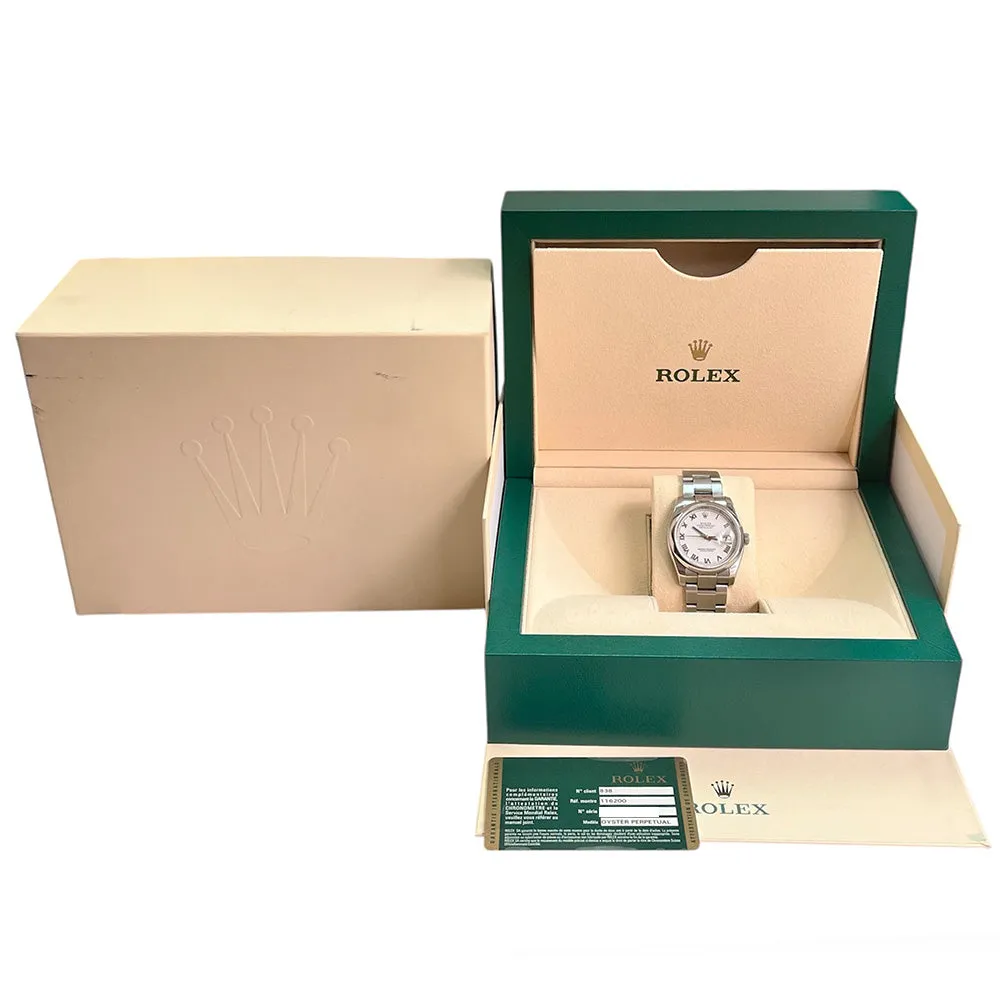 Rolex Datejust 116200 White Dial May 2016