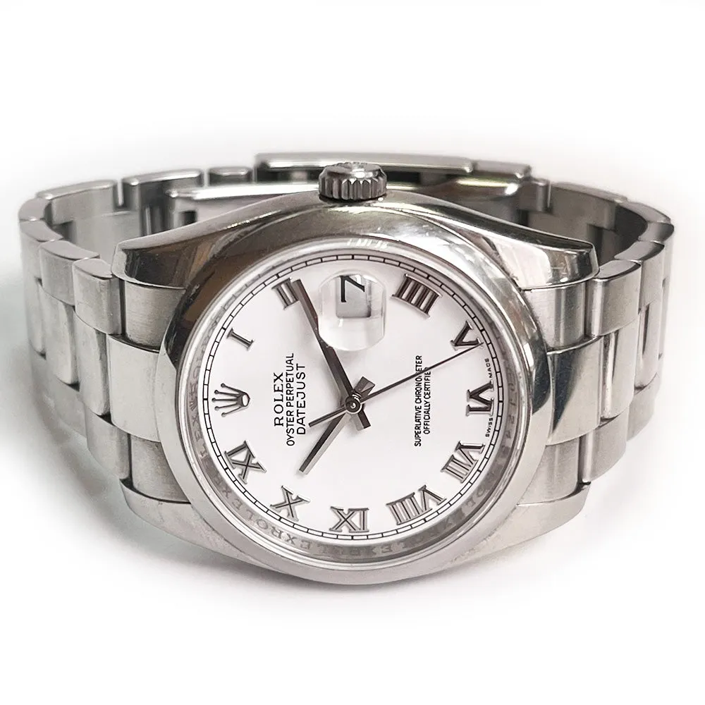 Rolex Datejust 116200 White Dial May 2016