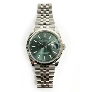 Rolex Datejust 126234 Mint Green Dial Mar 2024